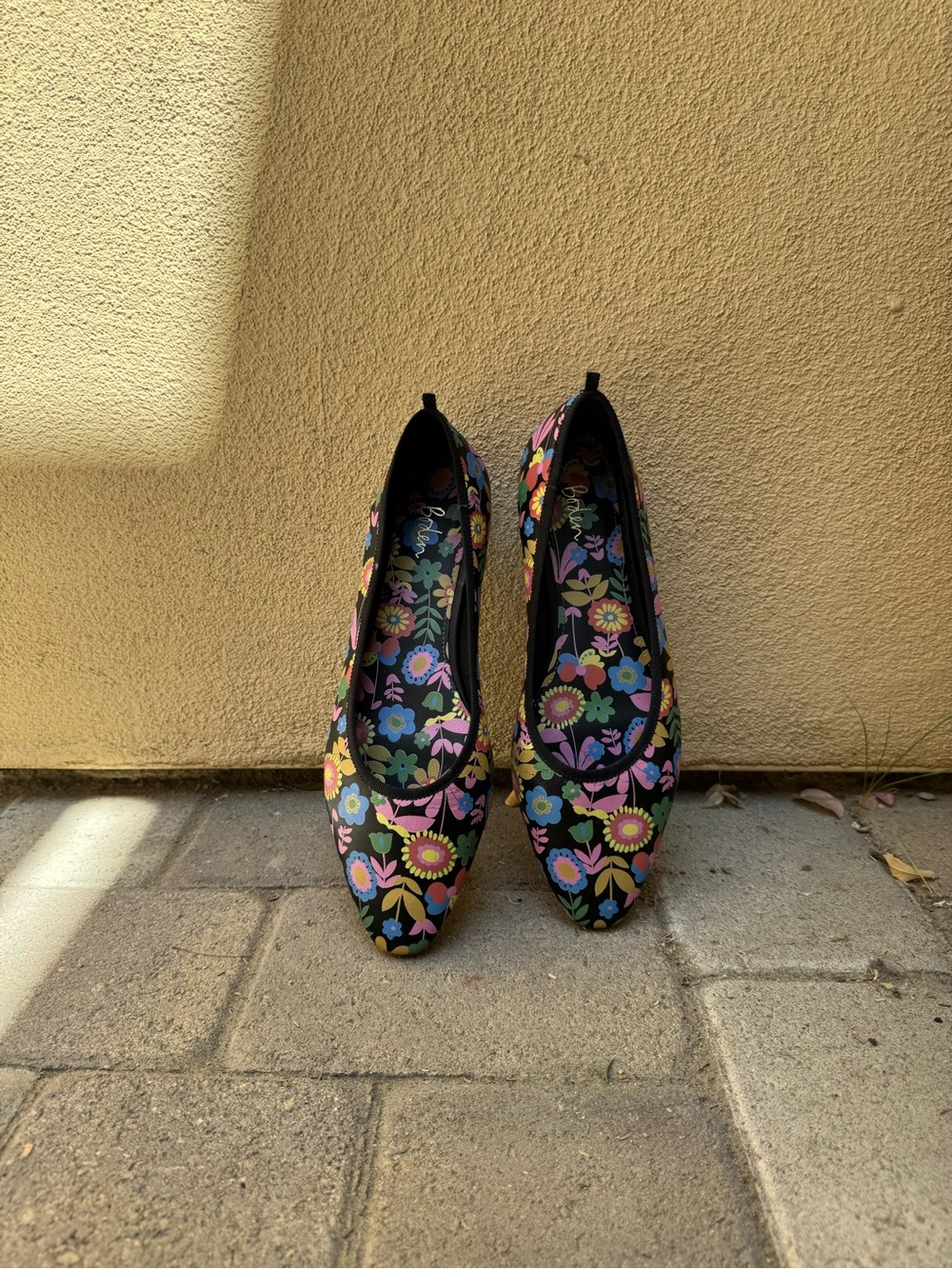BODEN high-cut Floral Ballet Flats with Multicolor Print - Picture 4 of 4